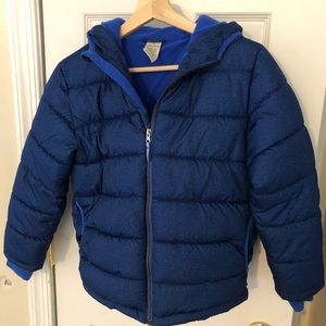 Boys blue puffer jacket